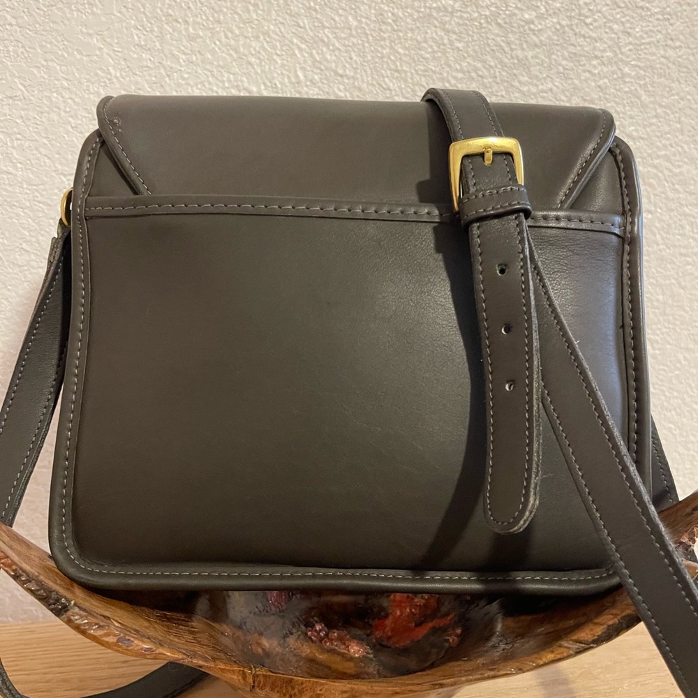 Coach Grey Leather Crossbody Bag - Picture 5 of 8